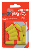Maxisafe Tapered Ear Plugs (5 Pairs)