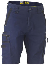 Bisley Flex&Move Stretch Zip Cargo 10 Short Navy