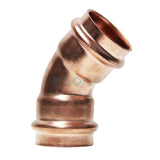 Copper Press Elbow 45 Degree FF