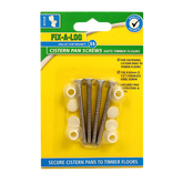 Fixaloo Pan Screws & Plug S/Steel For Timber Floor