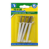 Fixatap Pan Screw and Plug S/Steel for Concrete Floor (4 Pack)