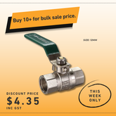 Lever Ball Valve FF Water/Gas