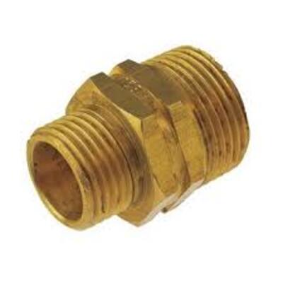 Brass Reducing Hex Nipple 12mm X 9mm – PlumbersHQ