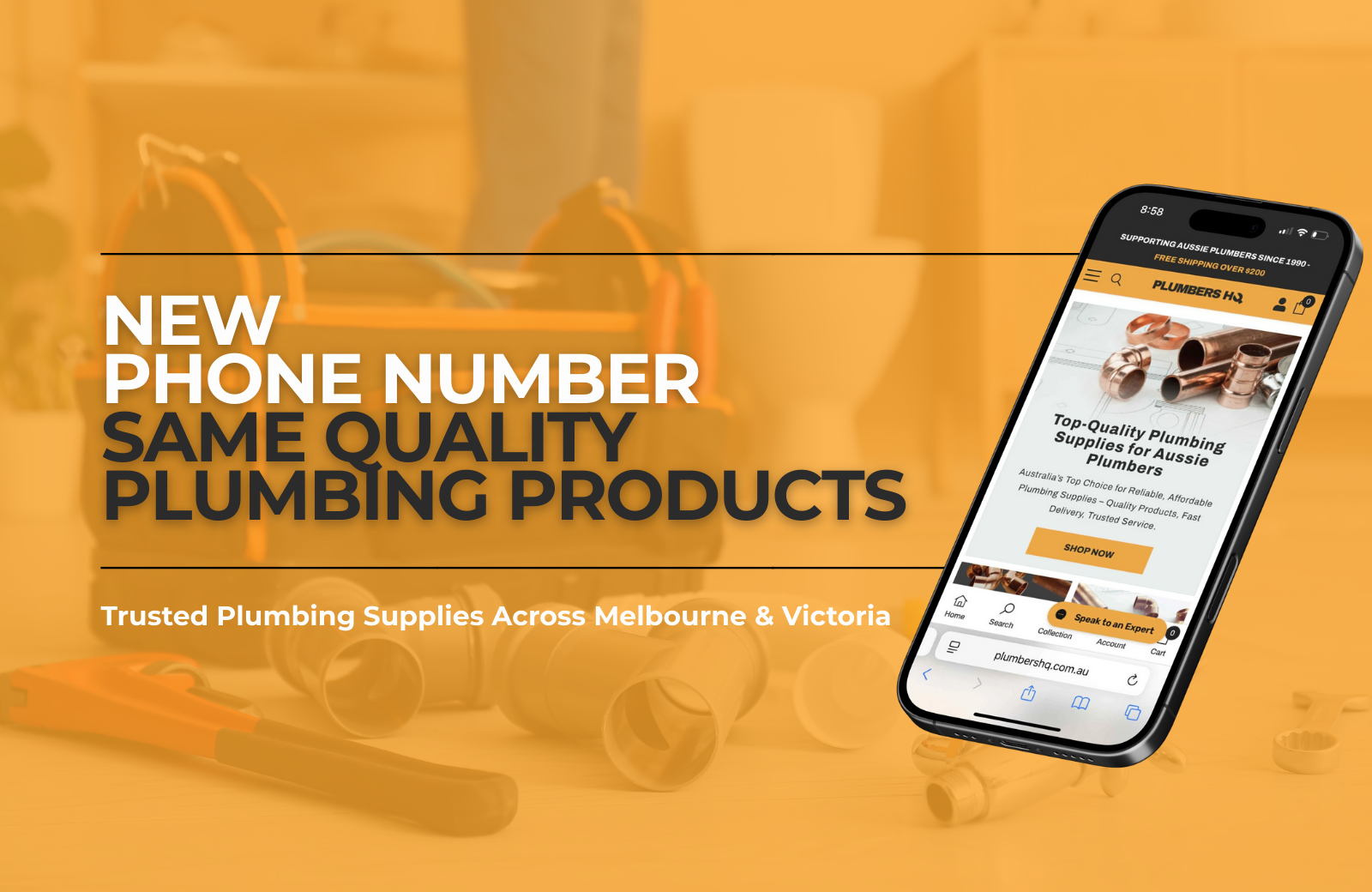 PlumbersHQ Phone Number Update – Melbourne Plumbing Supplies