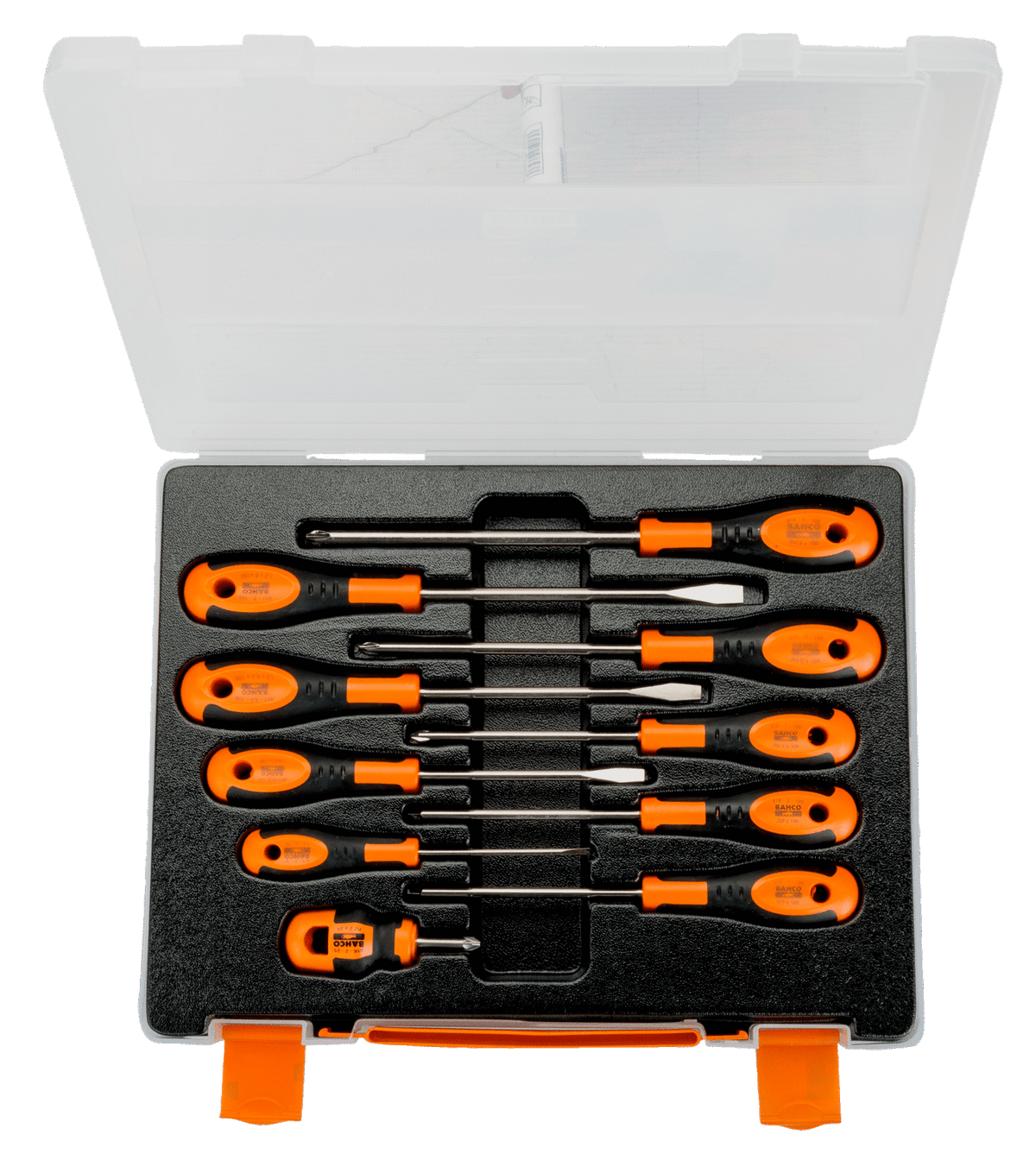Bahco 10 Pcs Screwdriver Set In Plastic Case 605-10-Pc-Au