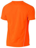 Bisley Cool Mesh Polo Reflective Piping Orange