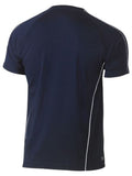 Bisley Cool Mesh Polo Reflective Piping Navy