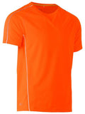 Bisley Cool Mesh Polo Reflective Piping Orange