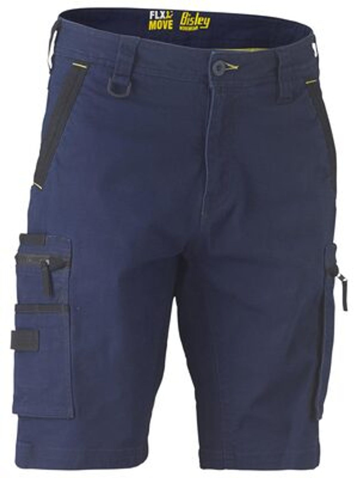 Bisley Flex&Move Stretch Zip Cargo 10 Short Navy