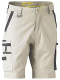 Bisley Flex&Move Stretch Zip Cargo 10 Short Stone