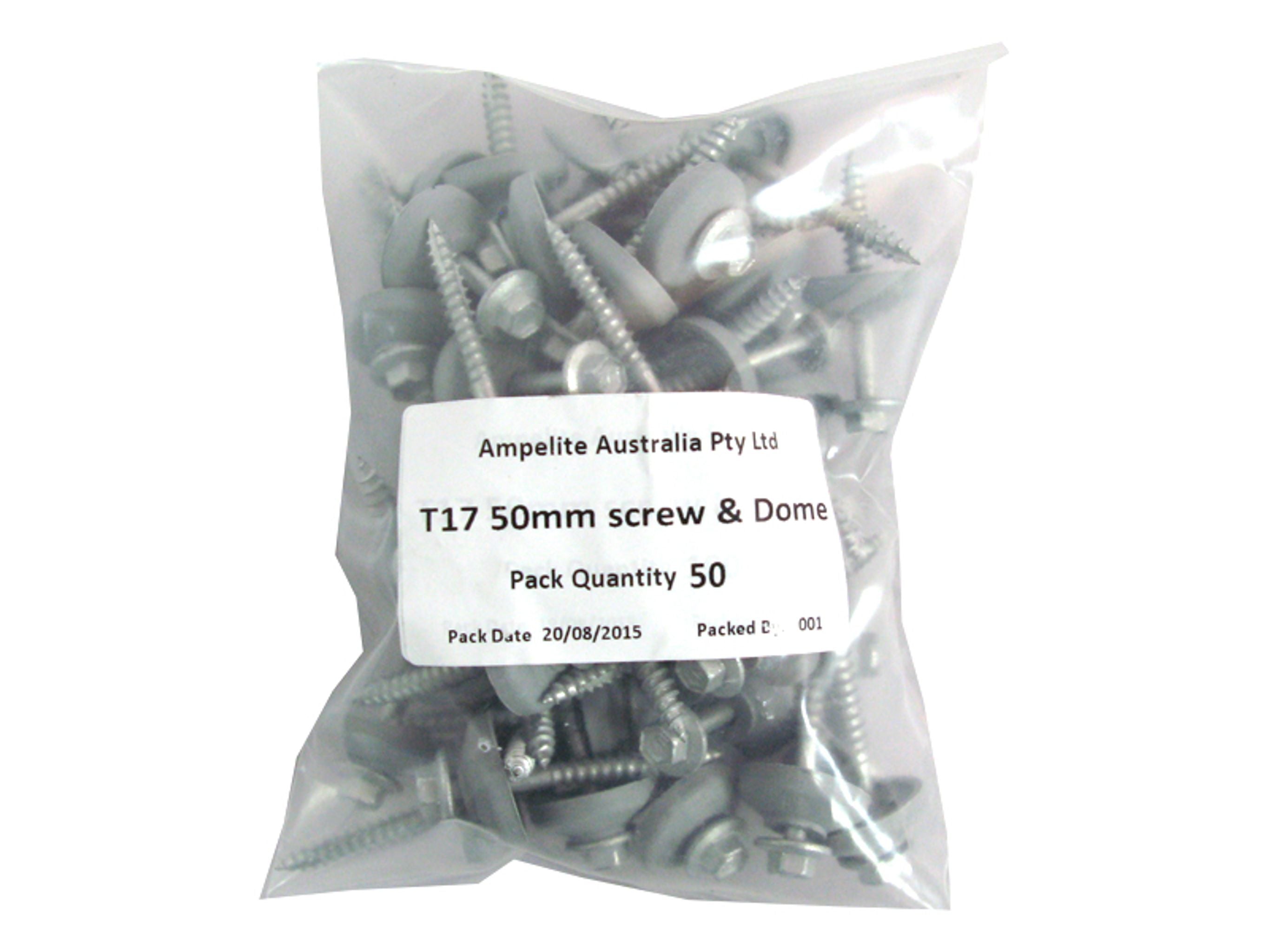 Polycarb Screw 12# with 26mm Dome (50 Pack)