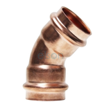 Copper Press Elbow 45 Degree FF