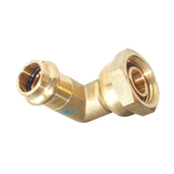 Copper Press Female Elbow Swivel
