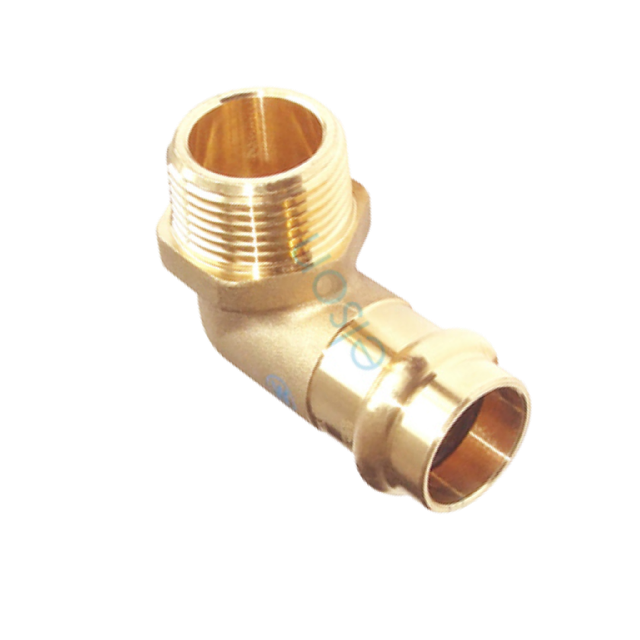 Copper Press Male Elbow