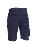 Bisley Flex&Move Stretch Zip Cargo 10 Short Navy