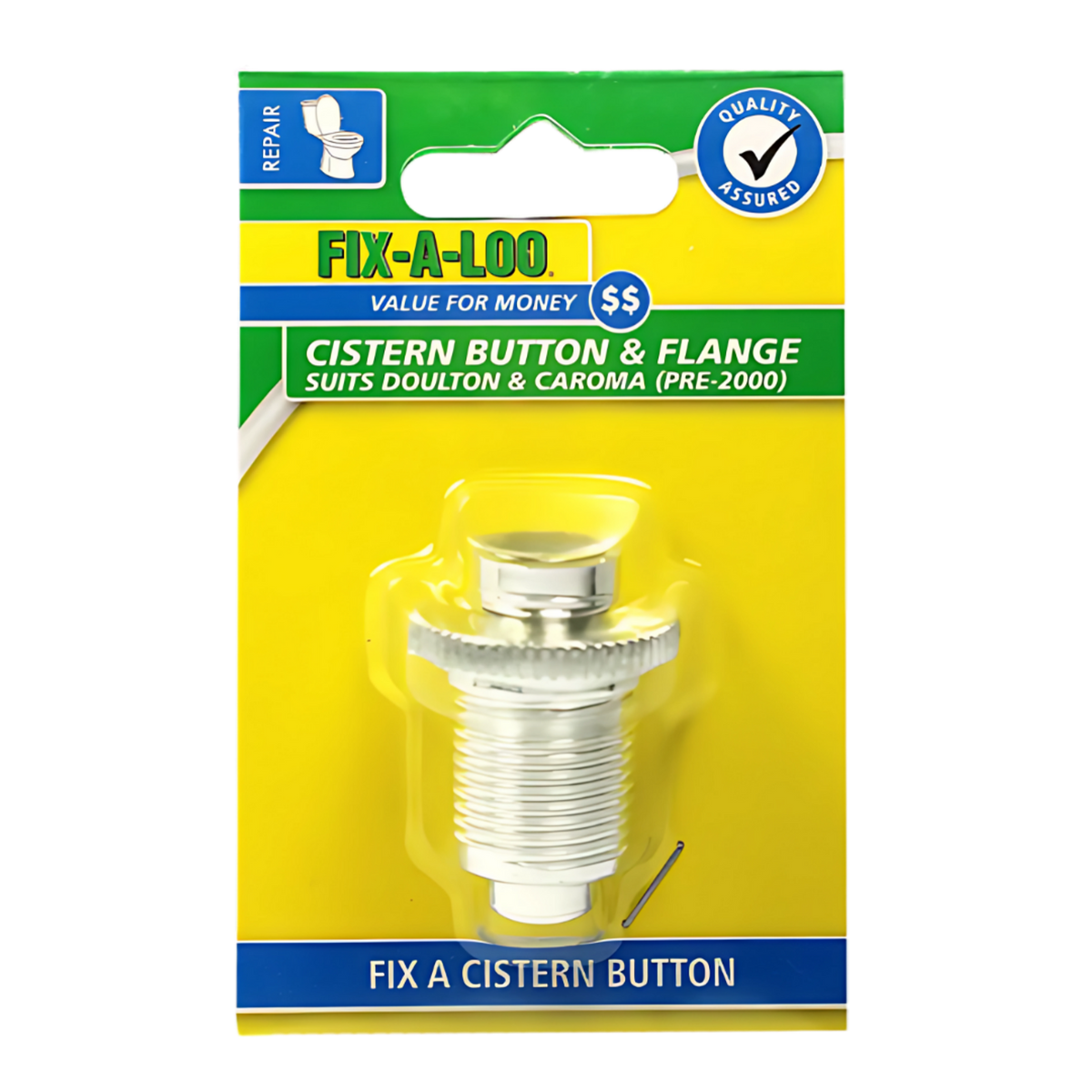 Fixaloo Chrome Plated Button Kit suit Caroma 209825