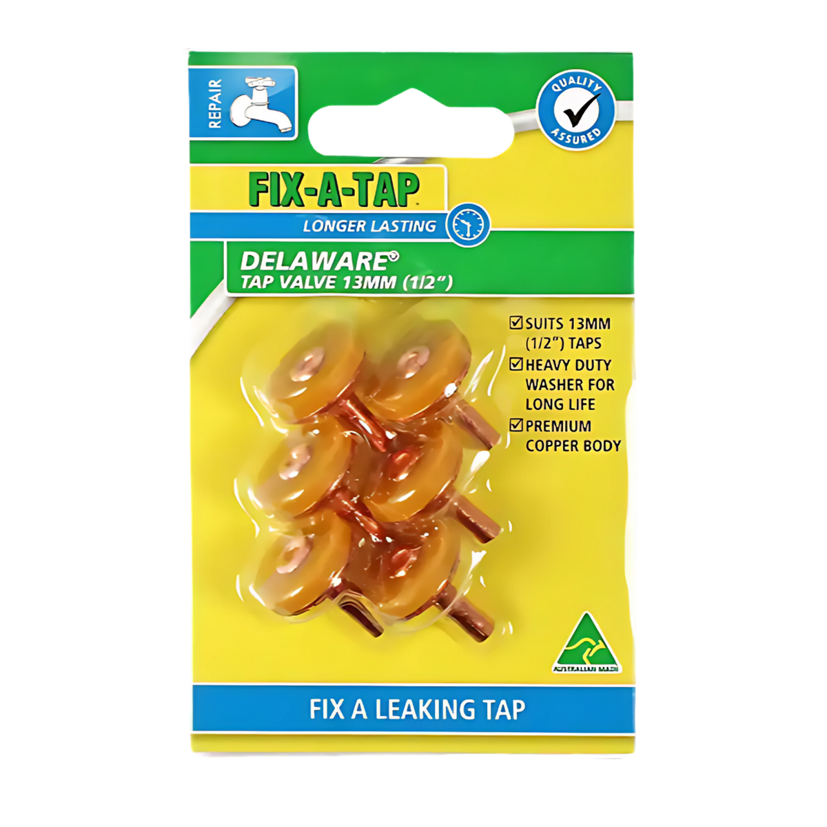 Fixatap Delaware 12mm Tap Valve (6 Pack)