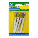 Fixatap Pan Screw and Plug S/Steel for Concrete Floor (4 Pack)