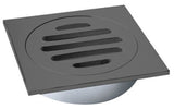 Square Drop in Trapscrew Grate 100mm Matte Black