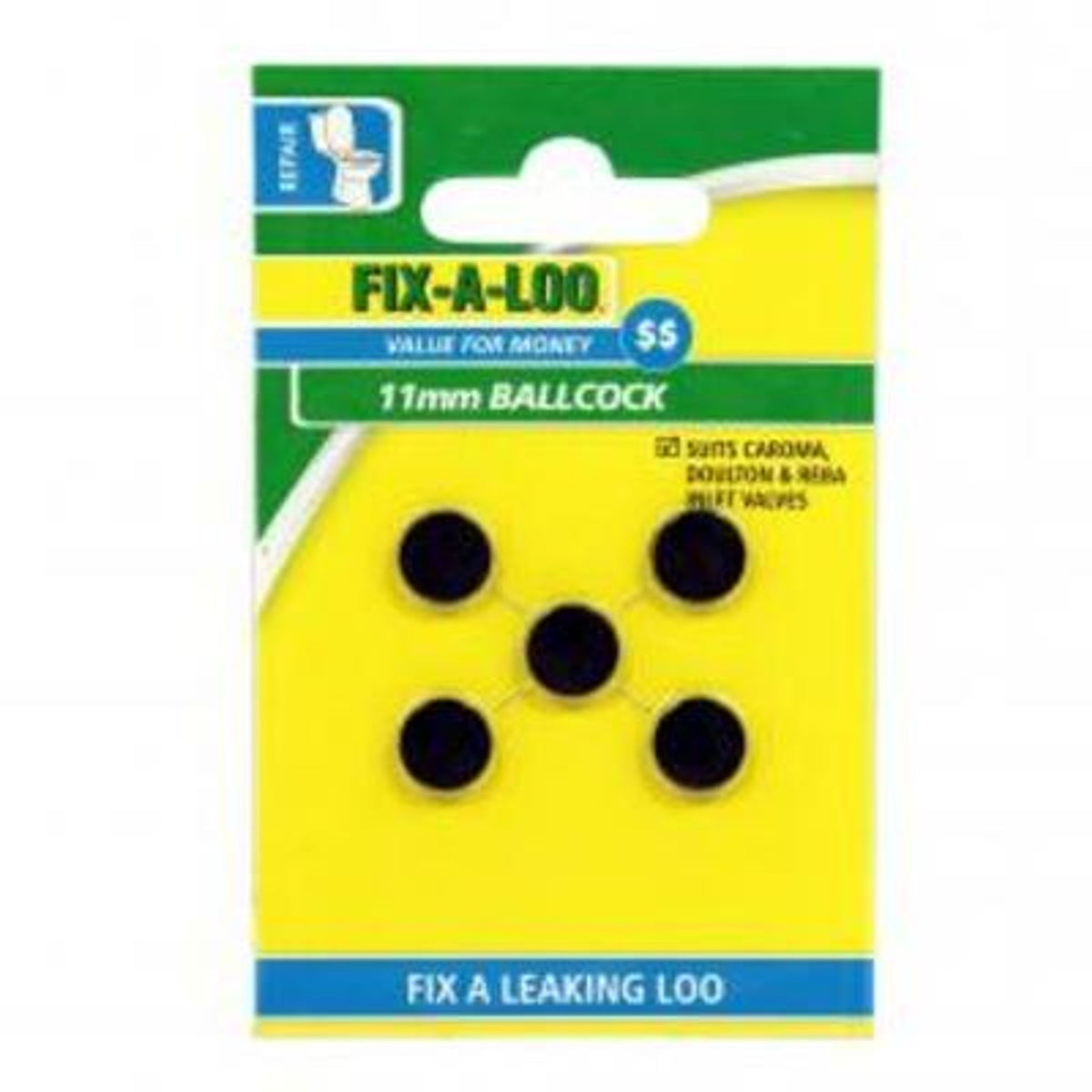 Fixaloo 11mm Ballcock Standard Washer (5 Pack) 226310