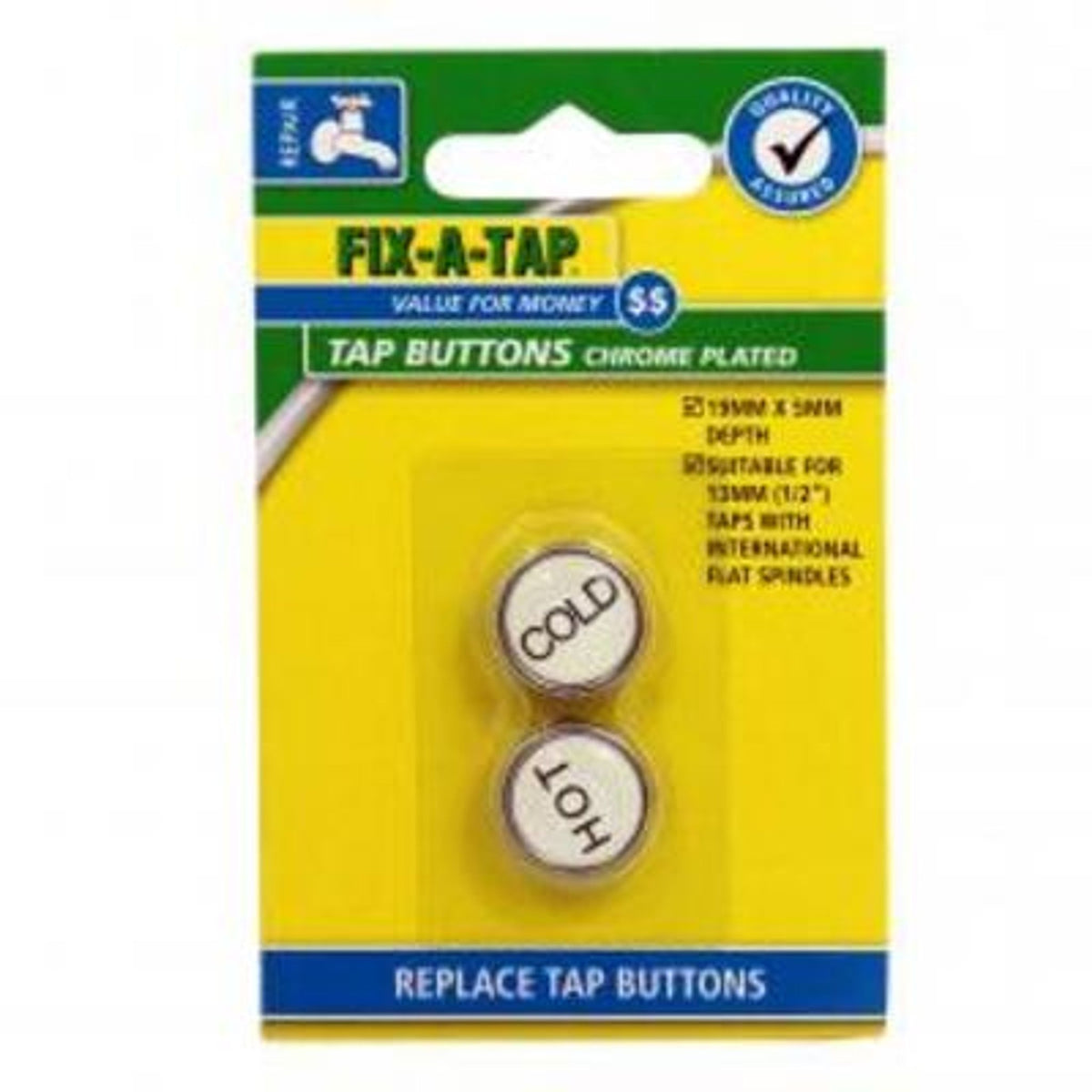 Fixaloo Tap Buttons Chrome 218117