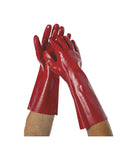 Red Long PVC Glove 400mm (Pair)