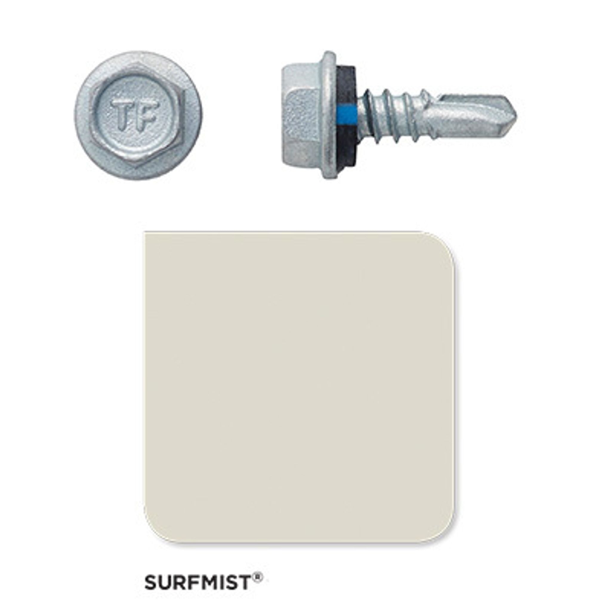Colorbond Fasteners Roofing Screw Metal 10# 16mm Colorbond (1000 Pack) – PlumbersHQ