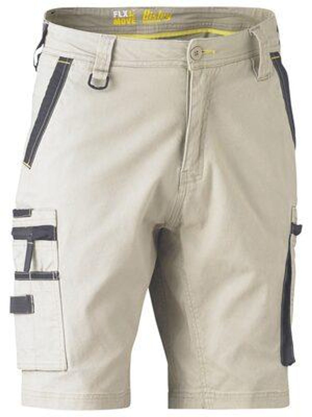 Bisley Flex&Move Stretch Zip Cargo 10 Short Stone