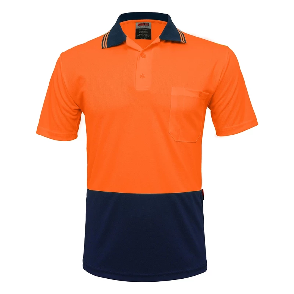 Hi-Vis Microfibre Polo Orange XL