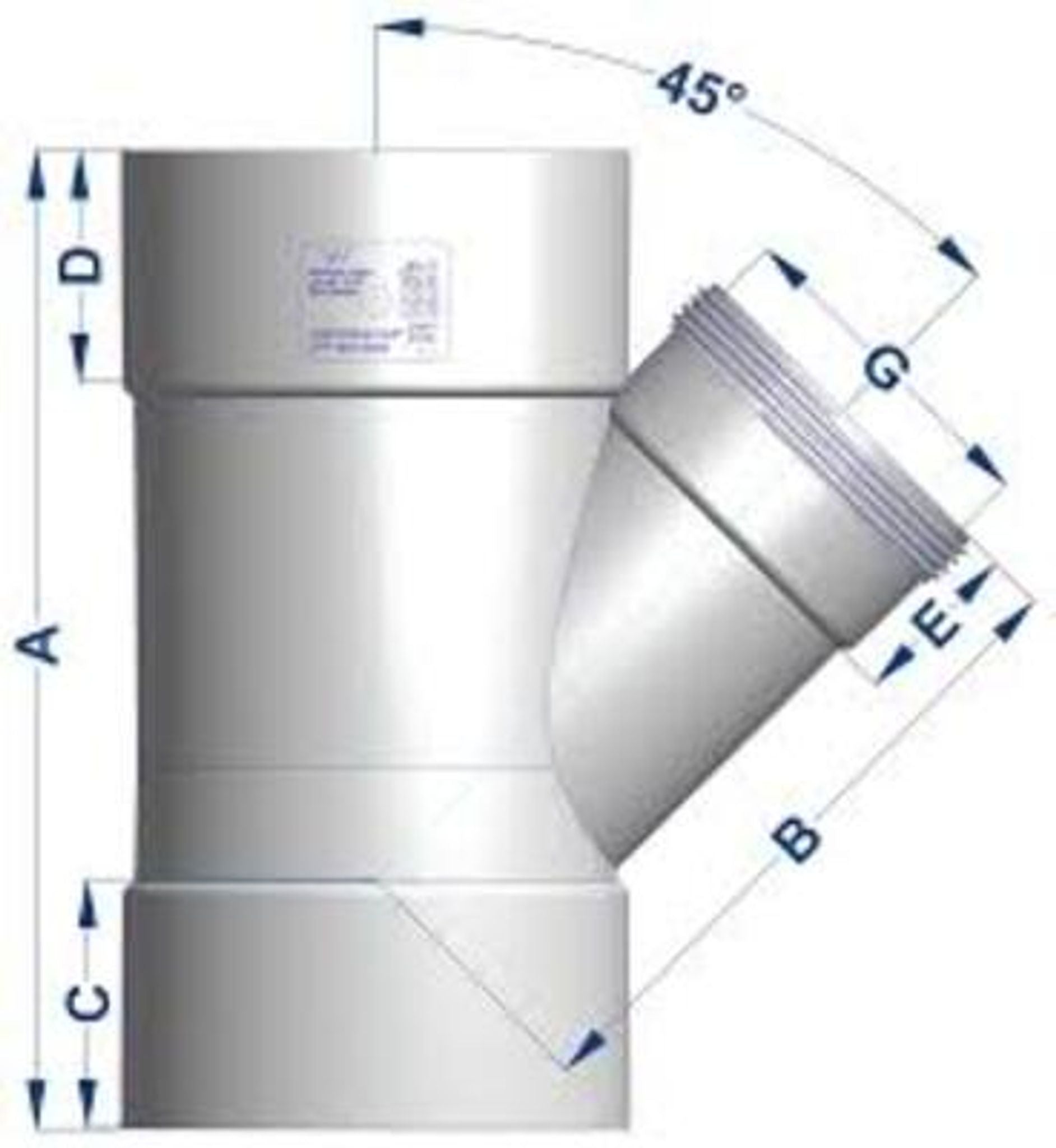 45 Degree Reducing Junction