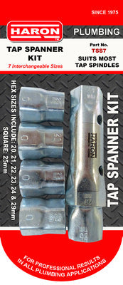 Haron 7 Piece Interchangeable Tap Spanner Kit  Tss7 - PlumbersHQ