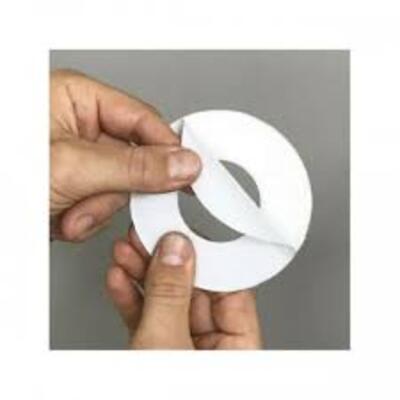 Plastic Self Adhesive Cover Plate Round 12mm Bsp Thread - PlumbersHQ
