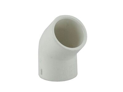 Pvc Pressure Elbow 45Deg 25mm          Cat 10 (Eq) - PlumbersHQ