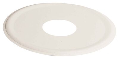 Stainless Steel Cover Plate For Bsp Threads 12mm Flat (White) - PlumbersHQ