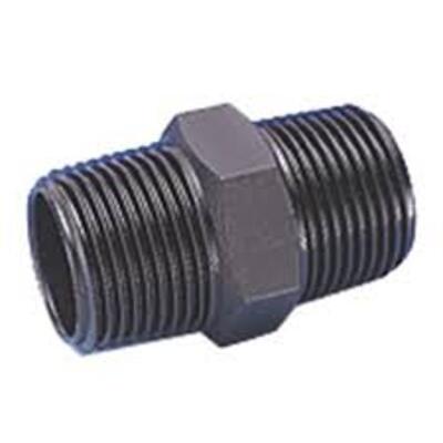 Threaded Poly Nipple 12mm - PlumbersHQ